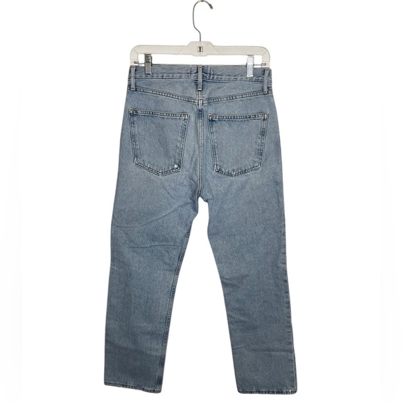 AGOLDE Ripley High Rise Straight Leg Ankle Jeans in Riptide Size 25 Button Fly - Picture 4 of 12